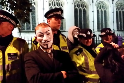 Arrests London Million Mask March