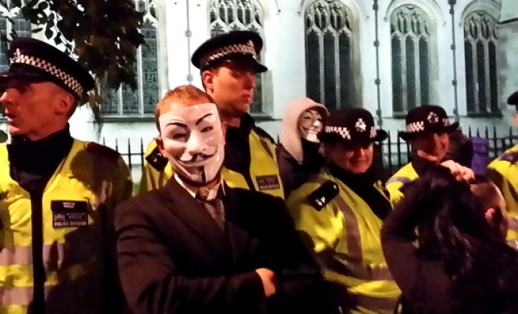 Arrests London Million Mask March