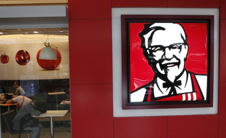 Customers take a nap at a KFC restaurant in Beijing