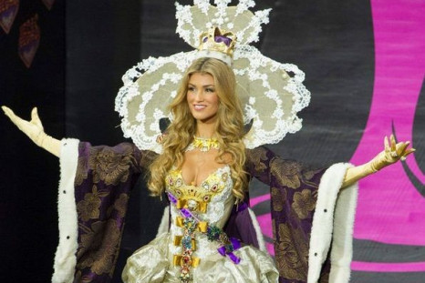 Miss Universe Great Britain 2013, Amy Willerton, takes part in National Costume Show at the 62nd Miss Universe pageant in Moscow, Russia. Amy has been predicted to be in top 16. (Photo: MIss Universe Organization L.P., LLLP)