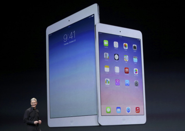 Apple Inc CEO Tim Cook Speaks About the New iPad Air and the iPad Mini with Retnia Display During an Apple Event in San Francisco Apple Inc CEO Tim Cook Speaks About the New iPad Air and the iPad Mini with Retnia Display During an Apple Event in San Francisco