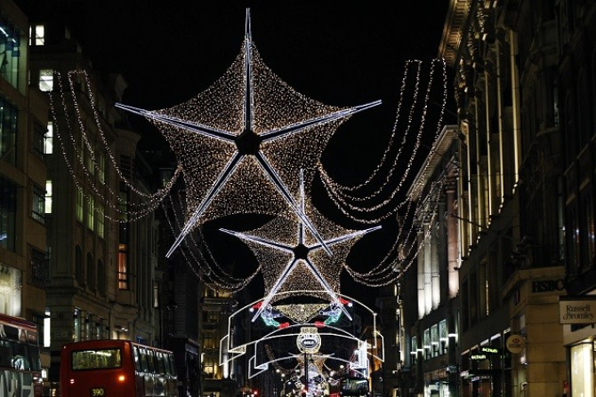 The Christmas lights on Oxford Street, London from 2012 (Reuters)