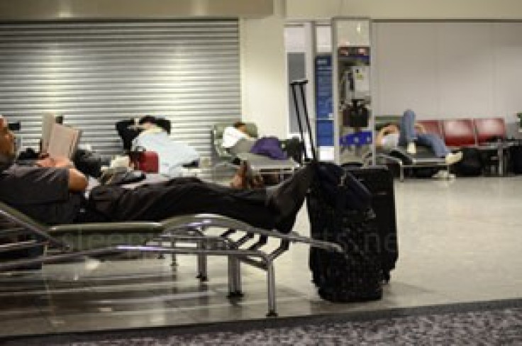 Heathrow airport sleeping