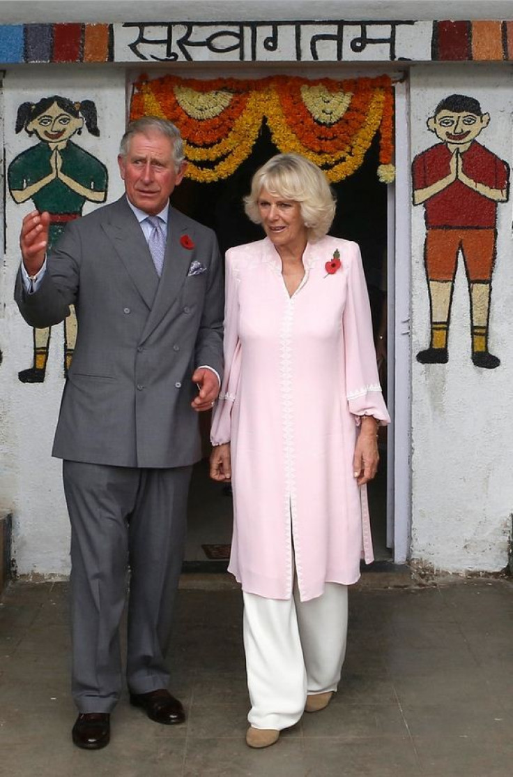 Camilla wore salwar suit-styled dress to visit a Mobile Creche in Mumbai. (Photo: Reuters)