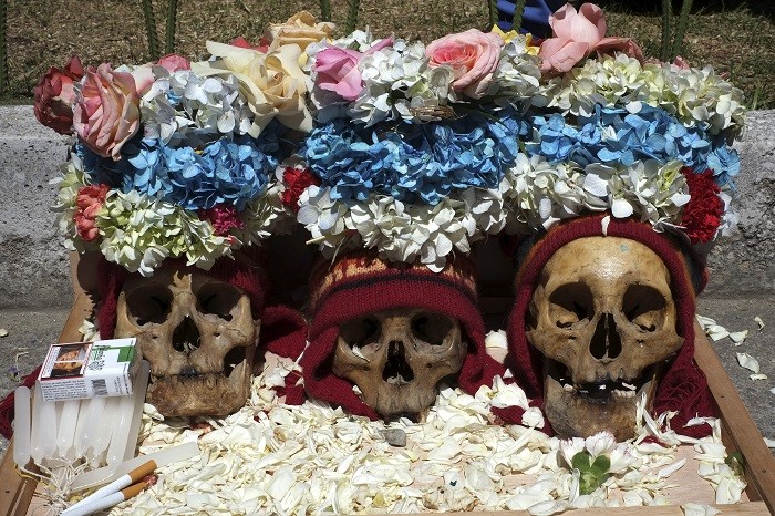 Day of the Skulls is said to hark back to pre-Columbian times when skulls were kept as trophies.