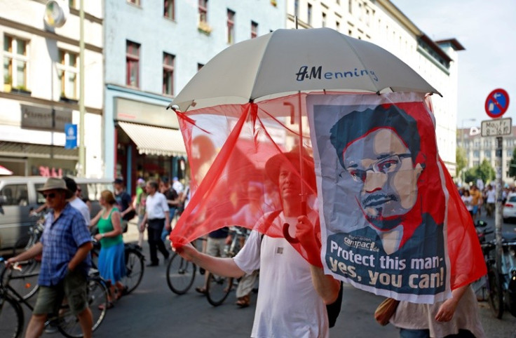 Edward Snowden protest