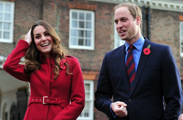 Kate Middleton and Prince William at a Royal British Legion Poppy Day event in Kensington Palace.