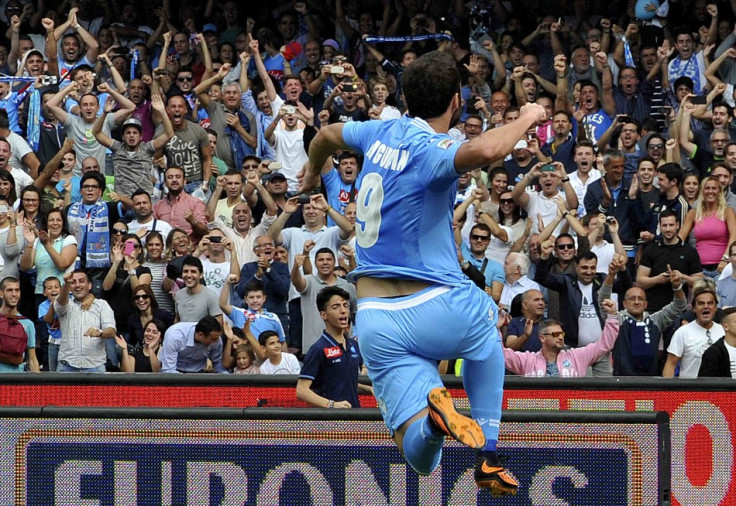 Napoli striker Gonzalo Higuain