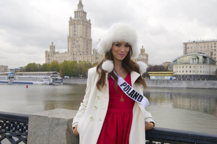 Paulina tours Moscow city after arriving for Miss Universe 2013 pageant. (Photo: HO/Miss Universe L.P., LLLP)
