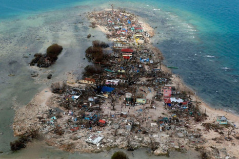 An aerial view of a coastal town, devastated by super Typhoon Haiyan, in Samar province in central Philippines. (Photo: REUTERS/Erik De Castro)