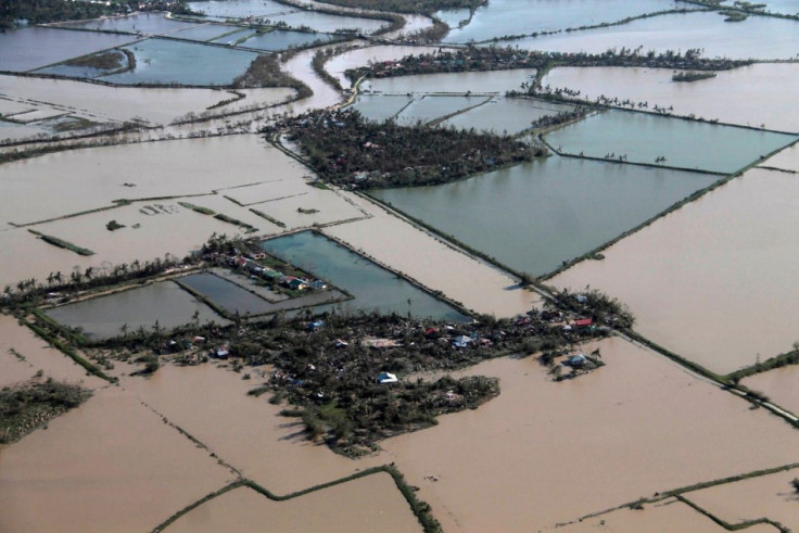 An aerial view shows flooded rice fields after Typhoon Haiyan hit Iloilo Province. (Photo: REUTERS/Erik De Castro)