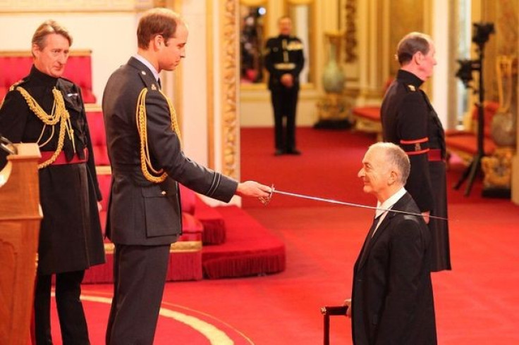 Prince William knights Sir Tony Robinson - and auditions for Blackadder role PIC: Pool