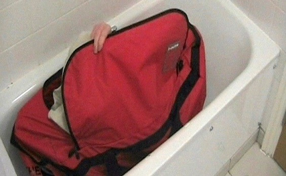 A still photograph taken from video shown at inquest into the death of MI6 officer Gareth Williams (Reuters)