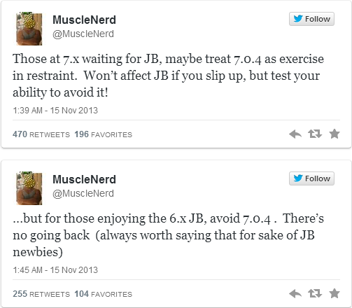 iOS 7 Jailbreak: iH8sn0w and MuscleNerd Confirm iOS 7.0.4 Safe for Future Jailbreaks