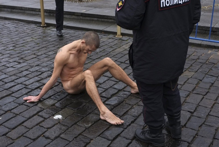 Pyotr Pavlensky facing police probe over Red Square nail stunt PIC: Reuters