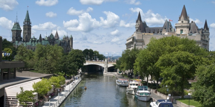 Canada ties with Austria at 7.4 score in Life Satisfaction this year. In picture: The Canadian Parliament (left), the Rideau canal and the Fairmont Chateau Laurier hotel in Ottawa (Photo: stock.xchng)