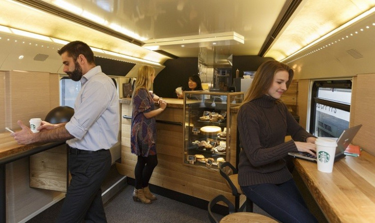 Starbucks train