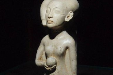 Statue of sister of the boy Pharaoh Tutenkhamun PIC: Mallawi central museum