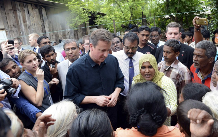 David Cameron visits northern Sri Lanka