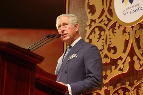 Prince Charles gives an address at the CHOGM opening ceremony in Colombo. (Photo: Clarence House)