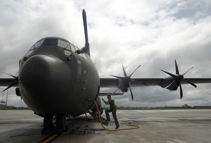 An RAF C-130 Hercules aircraft is being deployed by the UK government to ensure aid workers in the Philippines can reach remote areas in need of help. (Reuters)