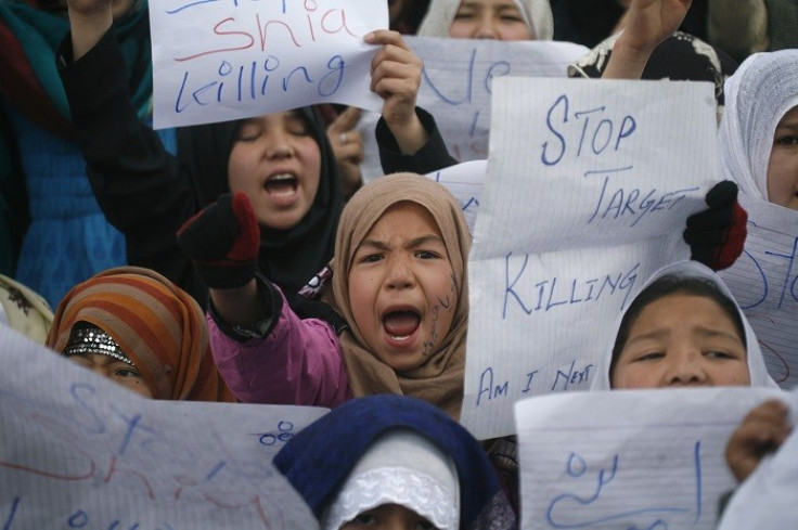 Shia girls protest against targeted killings, which claimed the lives of hundreds of Shia Muslims across Pakistan in 2012. (Reuters)
