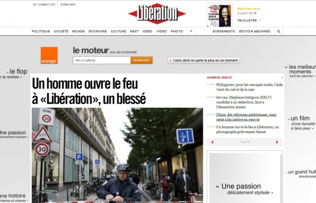 Liberation frontpage Liberation frontpage