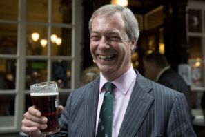 Farage has something to drink to