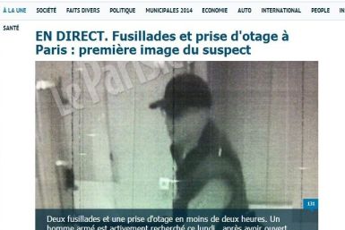 La Parisien's front page of the shooter