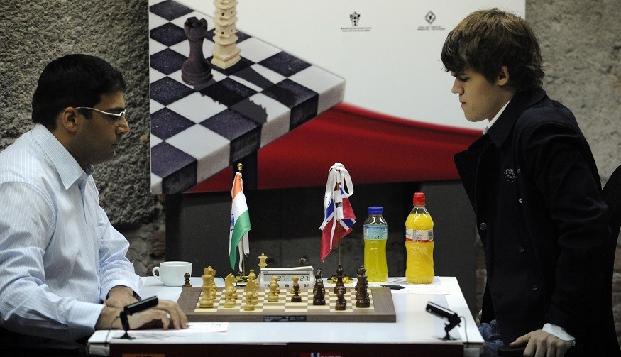 Carlsen previously played against  Viswanathan Anand during the Bilbao Final Masters 2010