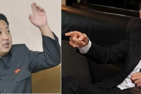 Kim Jong Un (l) and Bashar al-Assad