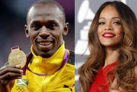Usain Bolt and Rihanna