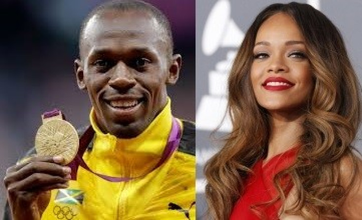 Usain Bolt and Rihanna