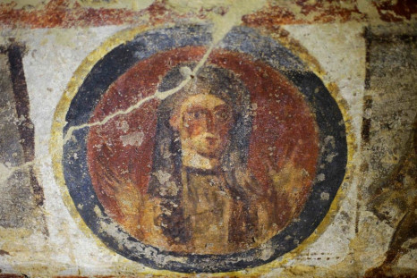 A fresco is pictured inside the catacomb of Priscilla in Rome November 19, 2013. (Photo: REUTERS/Max Rossi)