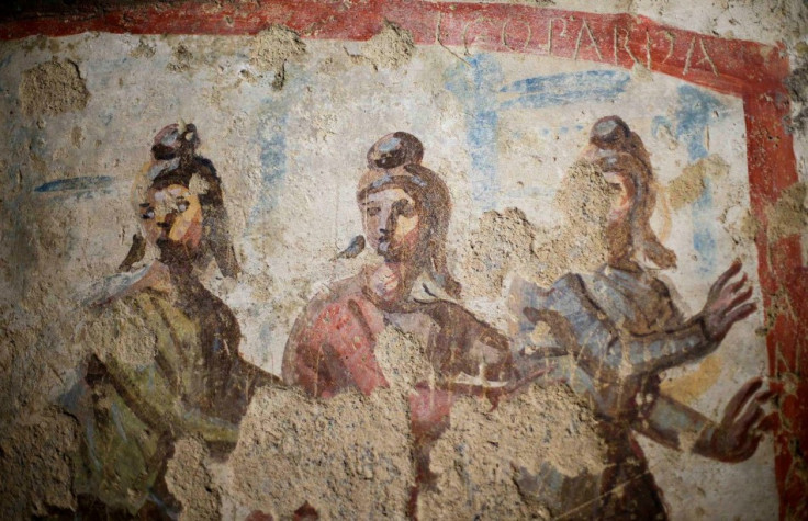 Frescoes showing image of women inside the catacomb of Priscilla have reignited debate on women priesthood. in early Christianity. (Photo: REUTERS/Max Rossi)