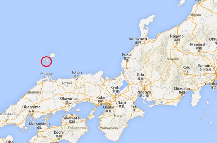 Red ring marks island of Nishinoshima where new island has appeared near the coast PIC: Google