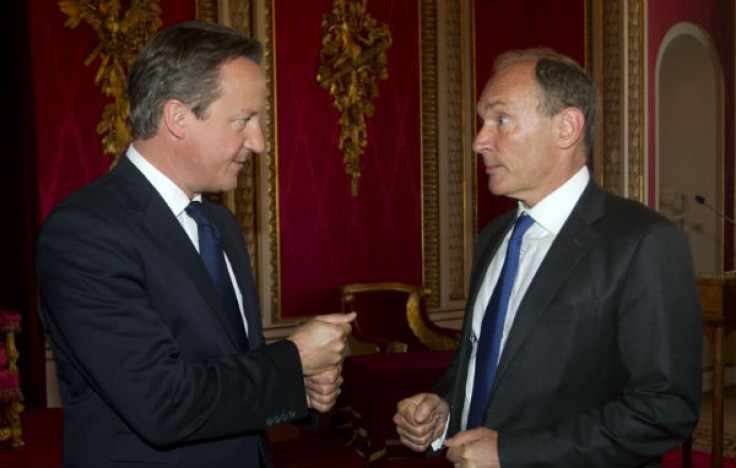 Sir Tim Berners-Lee and David Cameron