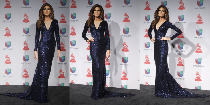 Gabriela Isler stuns in her figure-hugging evening gown at Latin Grammy Awards 2013. (Photo: REUTERS/Steve Marcus)