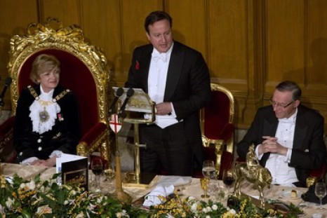 David Cameron at Lord Mayor's banquet