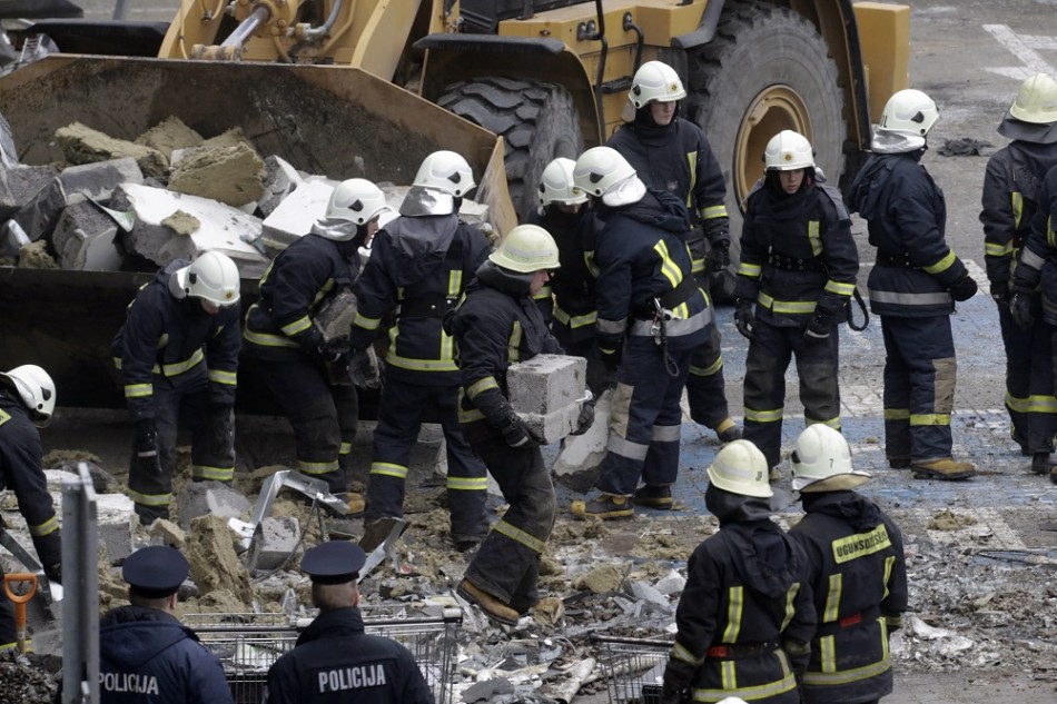 Latvia Supermarket Collapses Killing 32