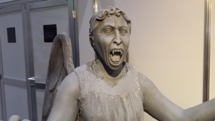 Doctor Who Weeping Angels for the Doctor Who 50th Anniversary Celebration in London (Photo: Donald Sinclair)