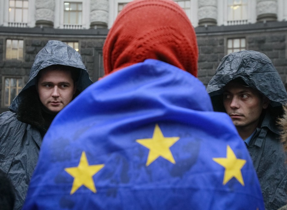 Kiev Russia EU demonstration