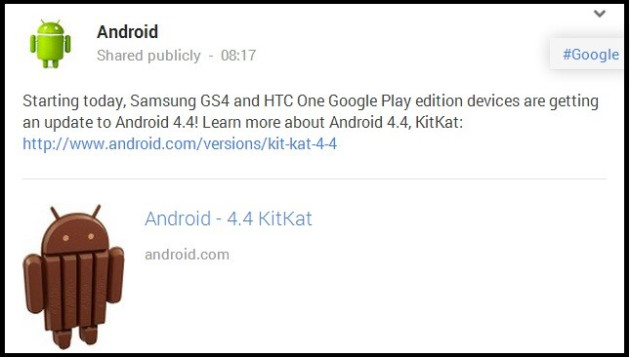 Android 4.4 KitKat Android 4.4 KitKat