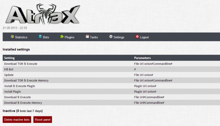 The Atrax malware platform can steal Bitcoins and launch DDoS attacks.