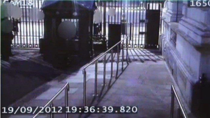 The CCTV footage was first broadcast by Channel 4 news The CCTV footage was first broadcast by Channel 4 news