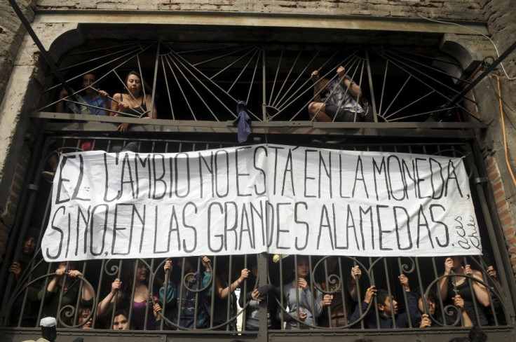 Student protest in Santiago