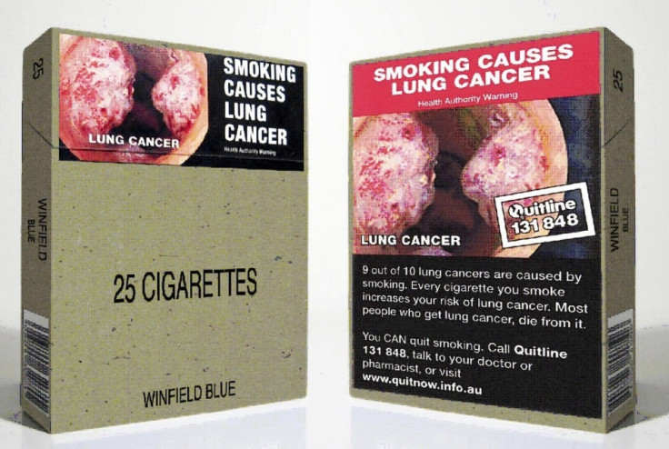Plain packet cigarettes