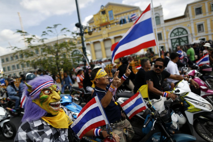 Anti-government protesters storm army headquarters in Thailand