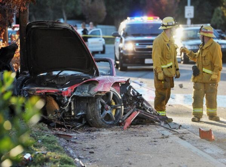 Paul Walker's car after accident