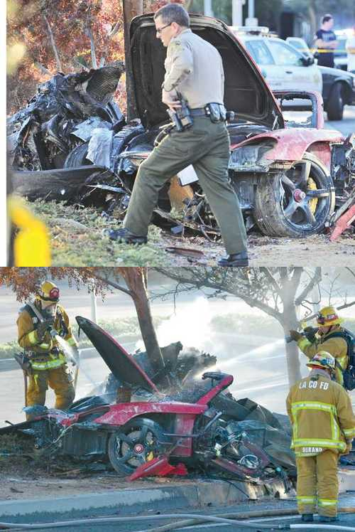Paul Walker Dies After His Porsche Hits Tree and Bursts Into Flames